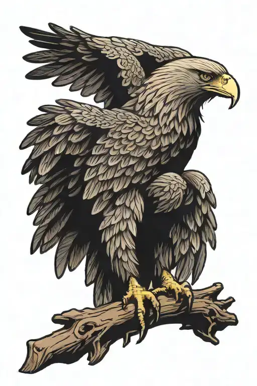 Bird Eagle Standing