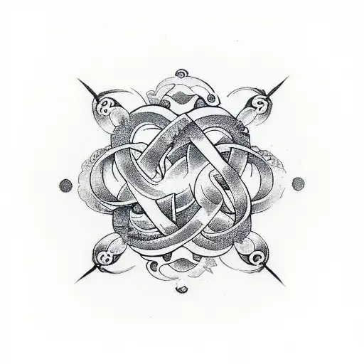 Infinity Symbol Made With Magic Spell