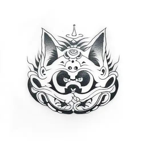 Jackolantern With A Black Cat And A Black Dog