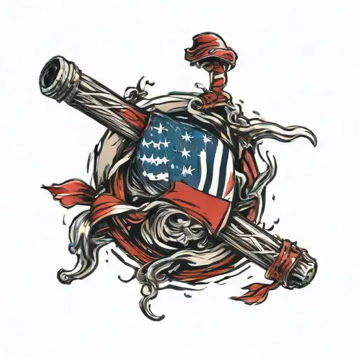 American Flag Wrapped Forearm