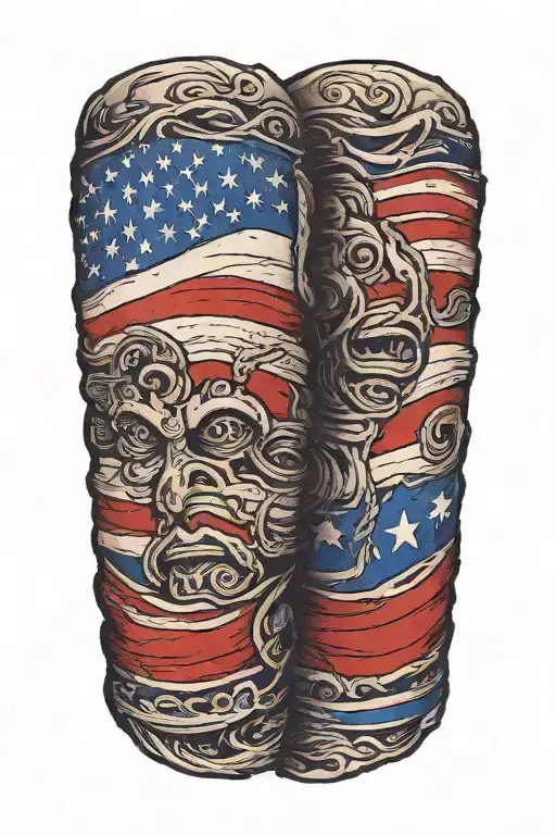 American Flag Wrapped Forearm