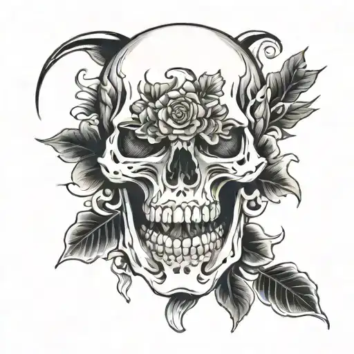 Japanese Style Skull