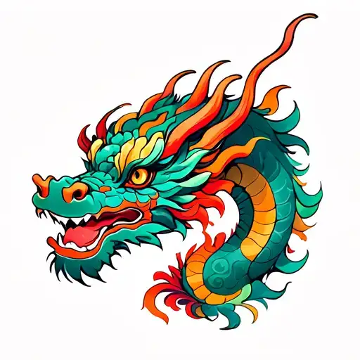 Colorful Unique Dragon