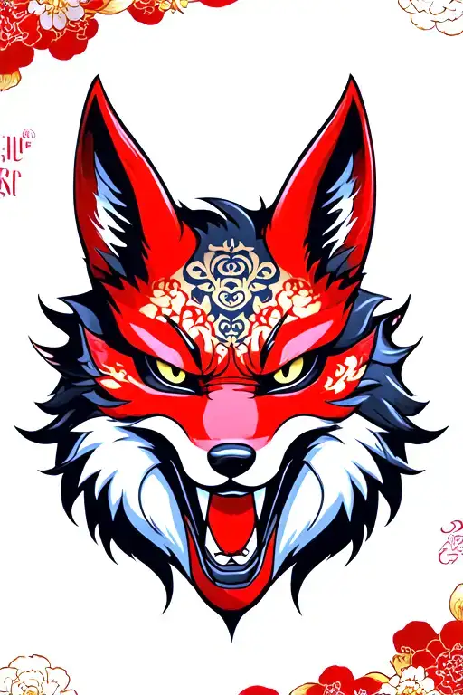 Evil Kitsune Mask