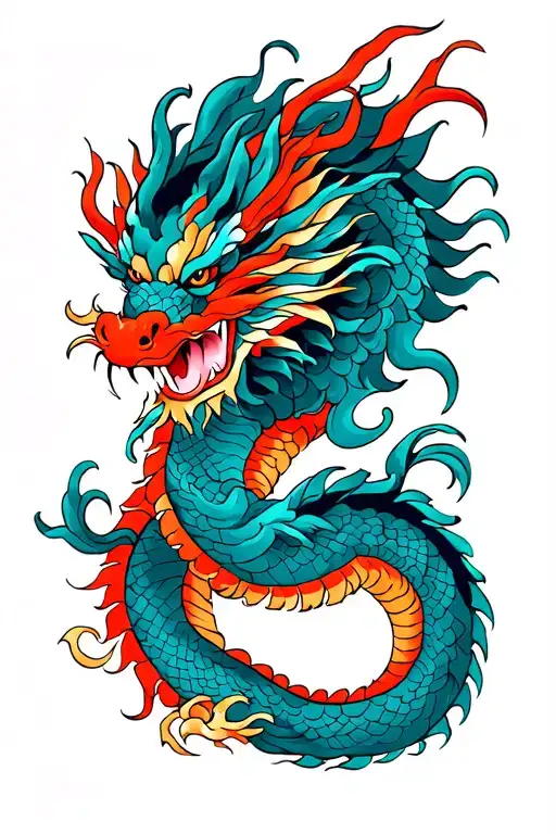 Japanese Dragon Wrapped