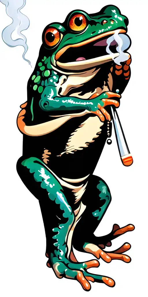 Frog Smoking