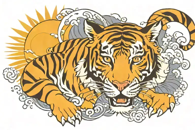 Tiger And The Sun And The Moon