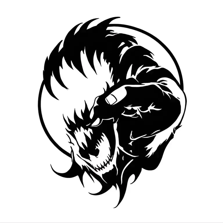 Demonic Hand Gripping Shoulder It Should Crawl