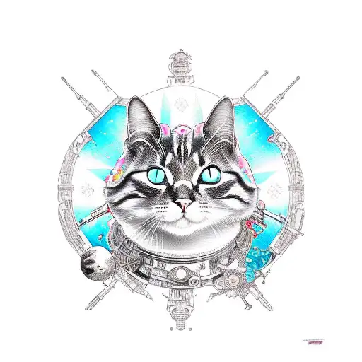 Cat In A Spaceship