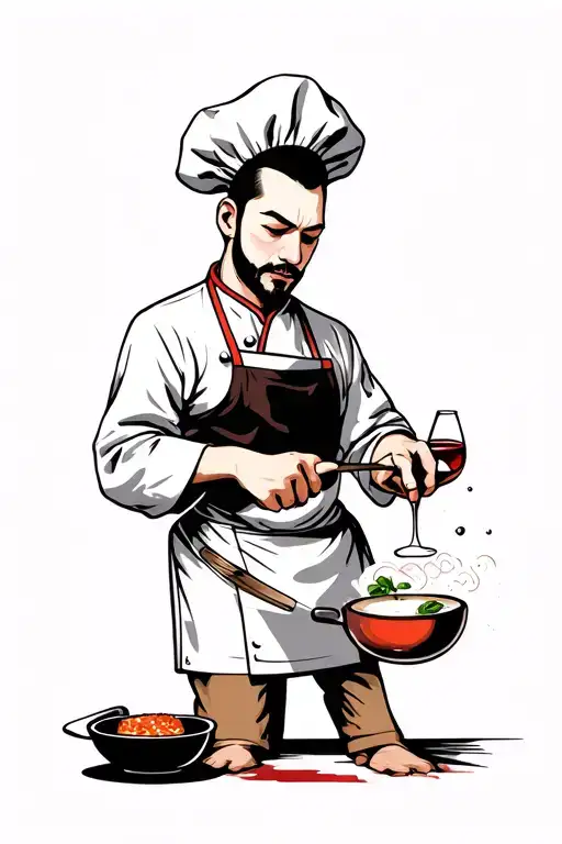 Alcoholic Chef Cooking Up A Storm