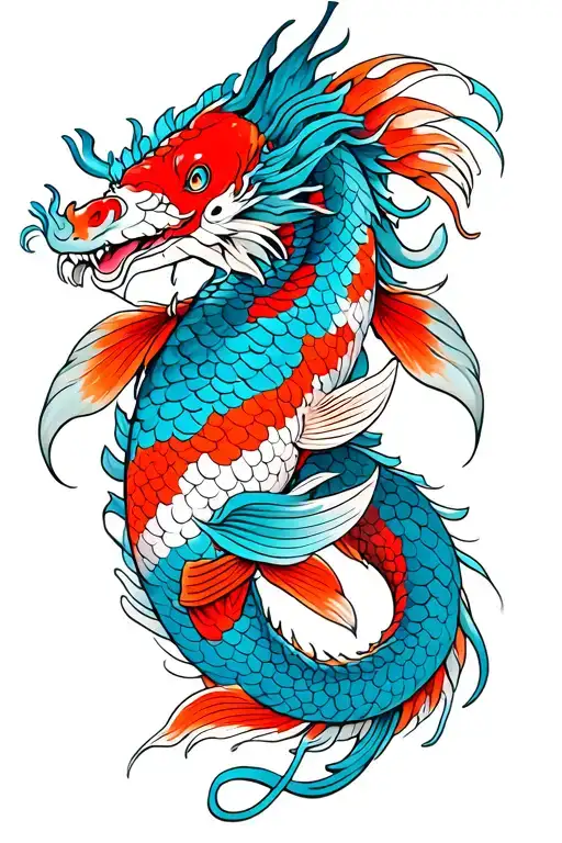 Koi Dragon Wrapped