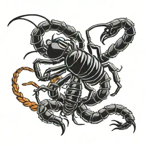 Scorpion And Spider Fighting Each Other