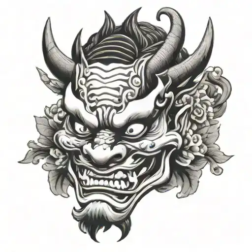 Hannya Or Oni Mask Realism