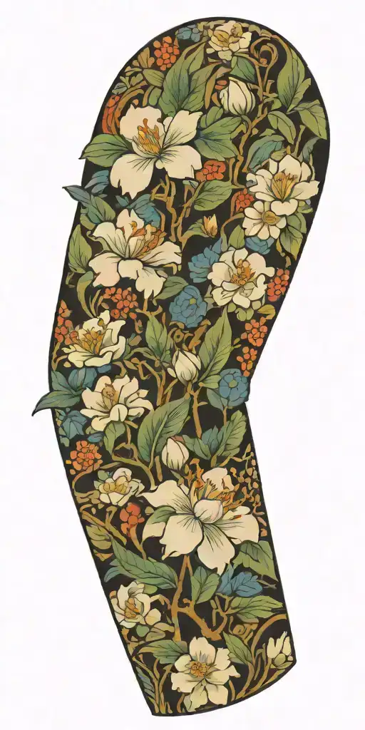 Garden Of Flowers Blooming