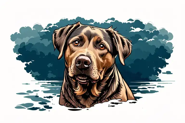 Labrador X American Staff Hell Hound Dog