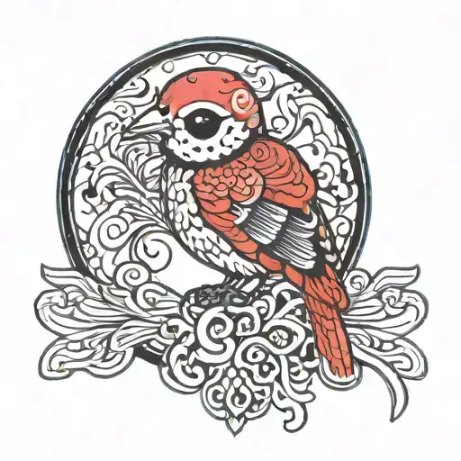 Skeleton Key Shaped Like Wren