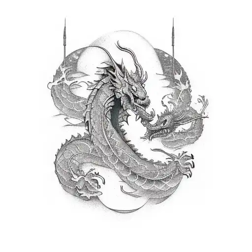 Dragon From Spirited Away Wrapping Around Arm