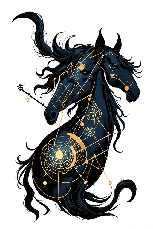 Sagittarius Constellation Intertwined