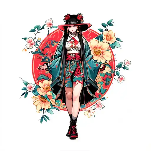 Gangster Girl Standing