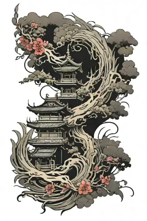 Japanese Tattoo To Go In Between Two Tattoos With Little Space