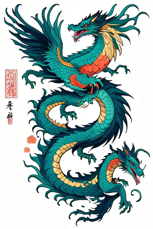 Dragon And Phoenix Rising