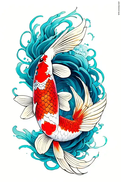 Koi Fish Transforming
