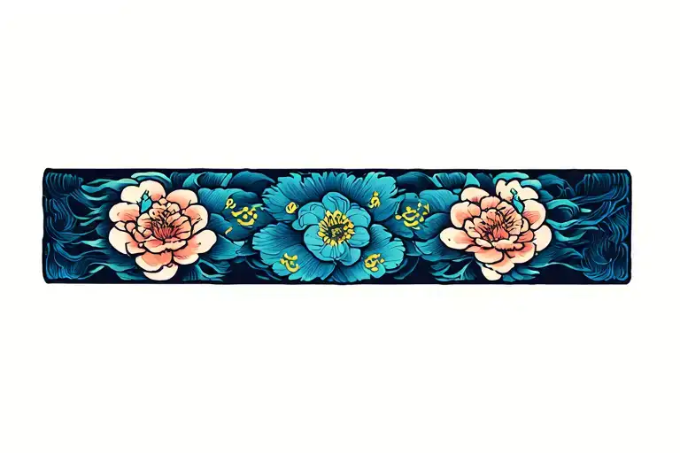 Japanese Inspired Wrist Band