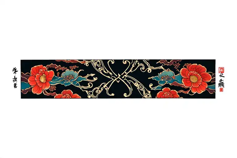 Japanese Inspired Wrist Band