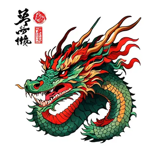 Dragons And Samurai Warrior