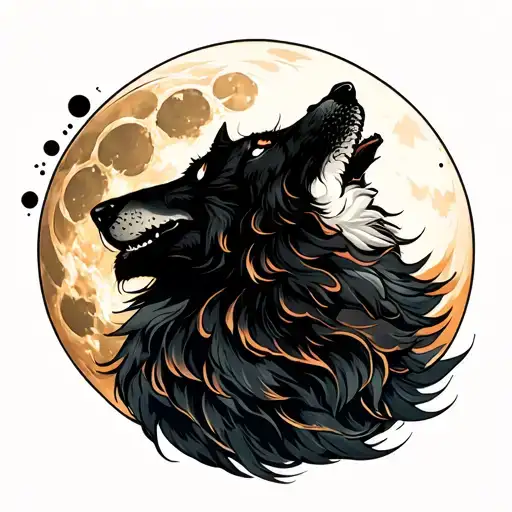 Wolf Howling At The Moon
