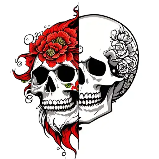 Half Gnome Half Skull