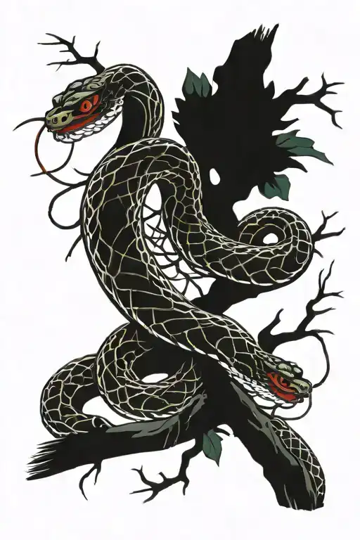 Snake And Branches