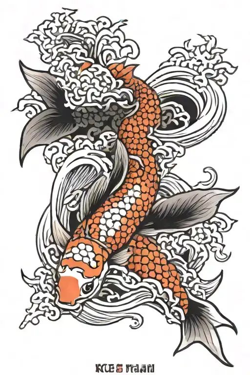 Koi Fish And Demon