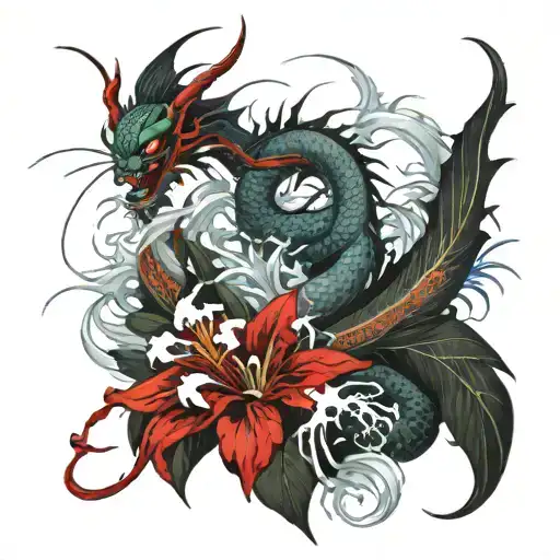 Spider Lily And Ice Dragon