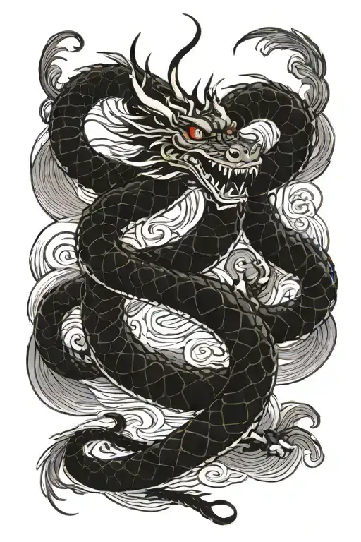Dragon Coiled