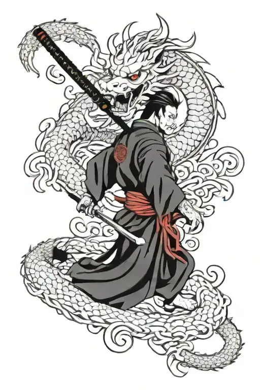 Demon Samurai Dragon Samurai Saber