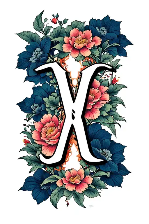 Letters V And A Combination