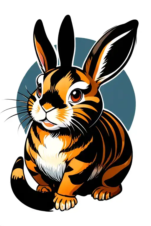 Tigger Hunting A Rabbit