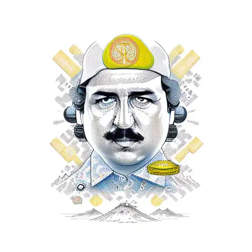 Pablo Escobar With Money