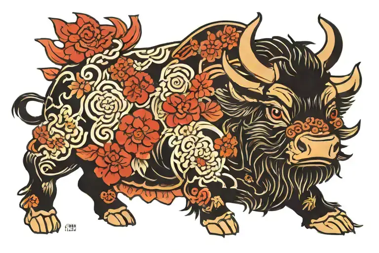 Black Ox With Red Eyes