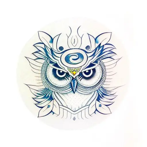 Owl With Third Eye