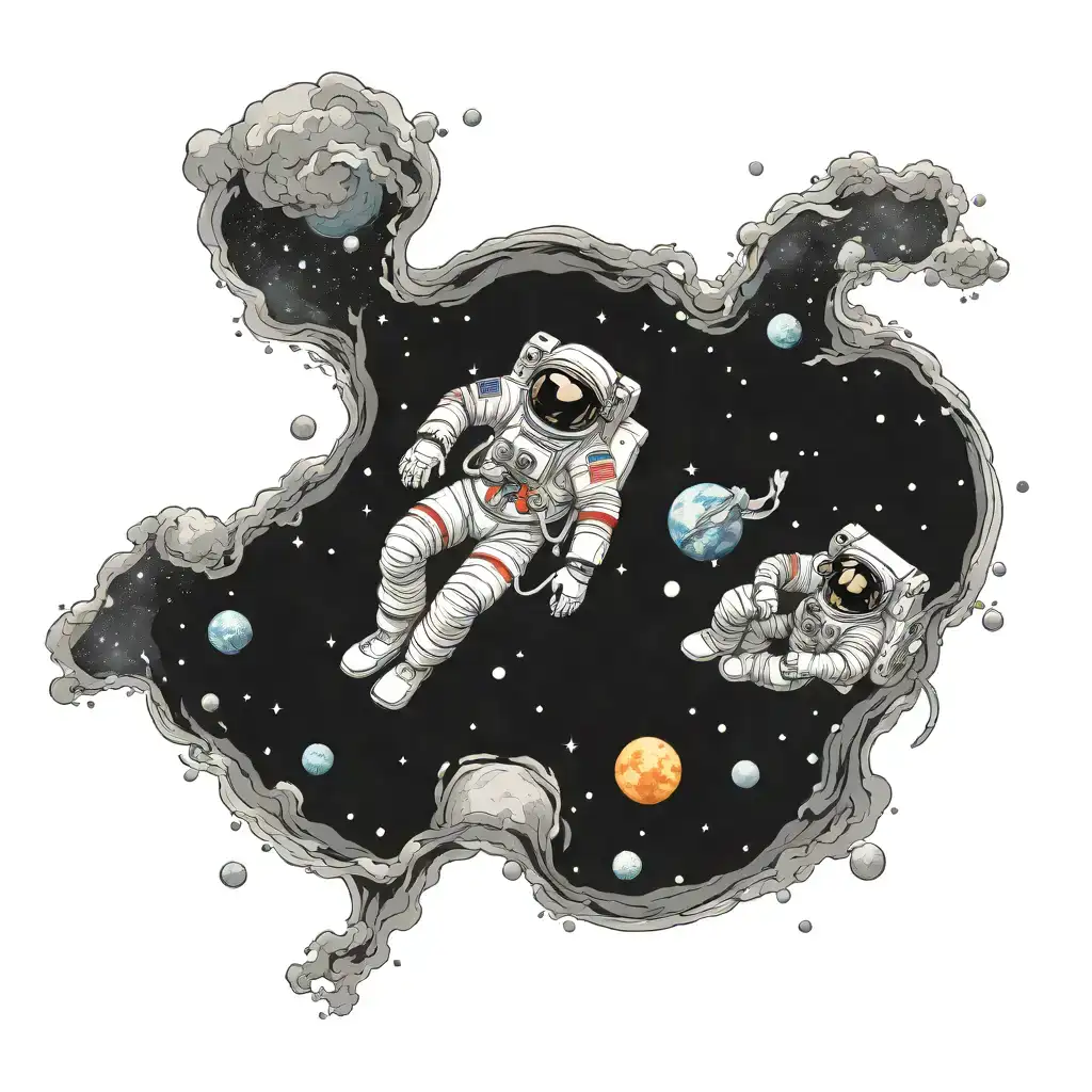 Space With Astronaut Suit