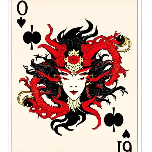 Demon Playing Card