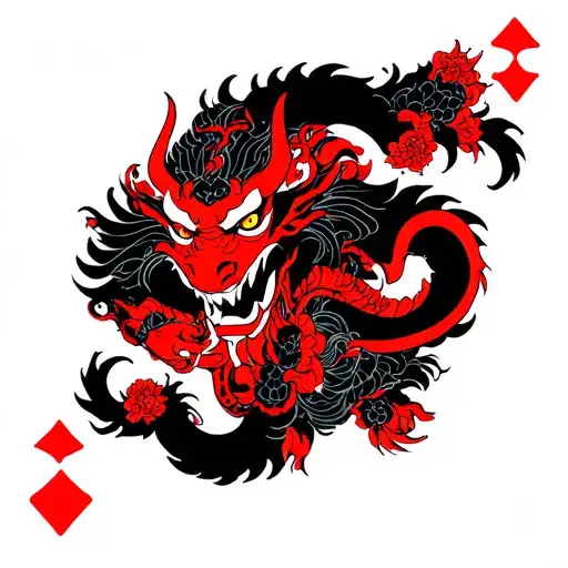 Demon Playing Card