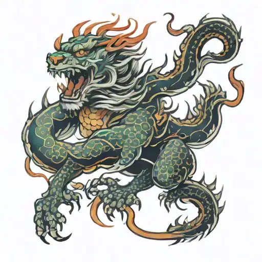 Dragon Lion Fire