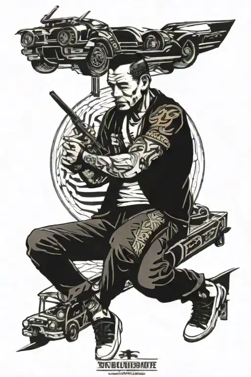 Prison Break Style With Old Japanese Cars And Philippines Tribal Patterns