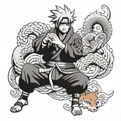 Naruto In Nine Tails Chakra Mode