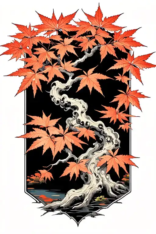 Japanese Maple Tree With Leaves