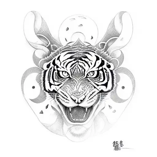 Dragon Fighting Tiger