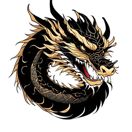 Japanese Dragon With Date